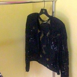 Sequined black jacket